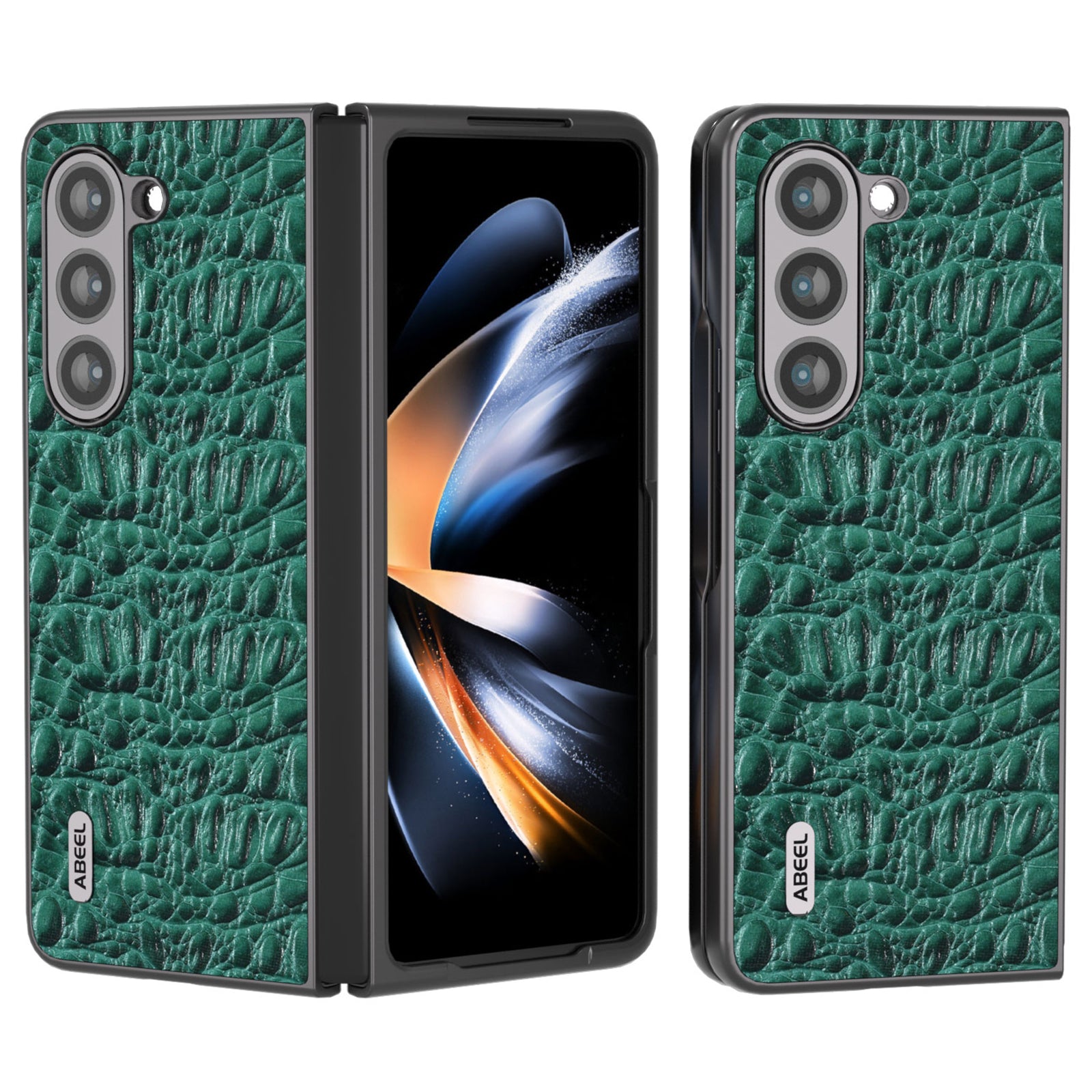 ABEEL til Samsung Galaxy Z Fold5 5G PC-telefoncover Anti-Slip ægte okselæder belagt telefoncover ABEEL til Samsung Galaxy Z Fold5 5G PC-telefoncover Anti-Slip ægte okselæder belagt telefoncover